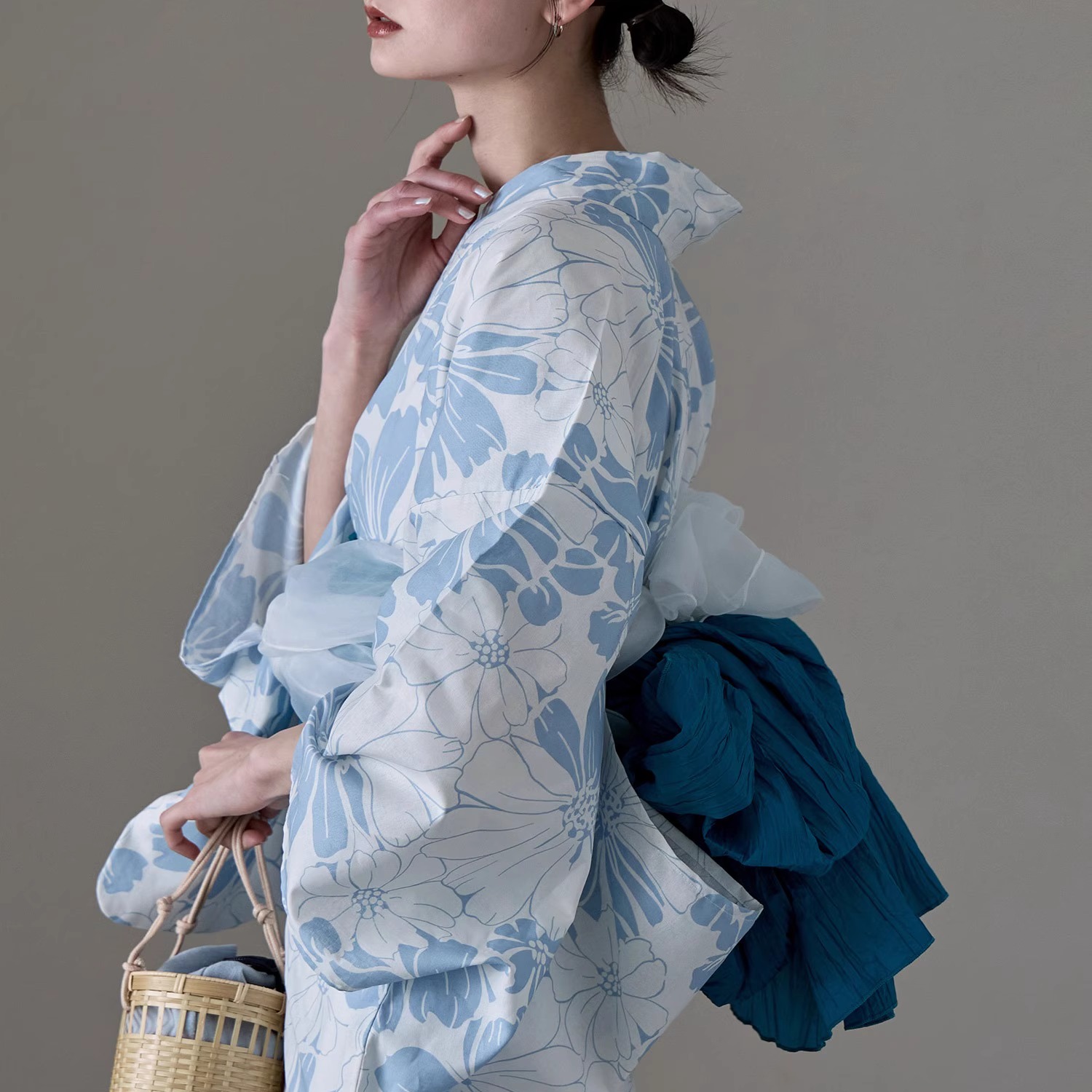 Ethnic Fashion Dress - Yukata Tradicional, Kimono de Algodón y
