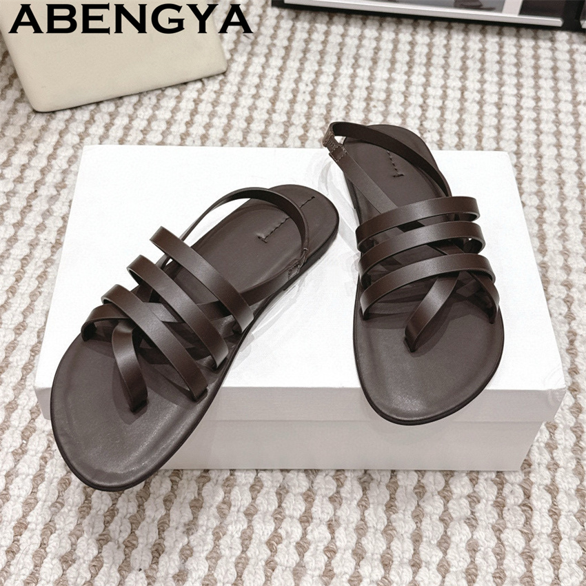 Ethnic Fashion In - Sandalias Planas de Estilo Étnico con