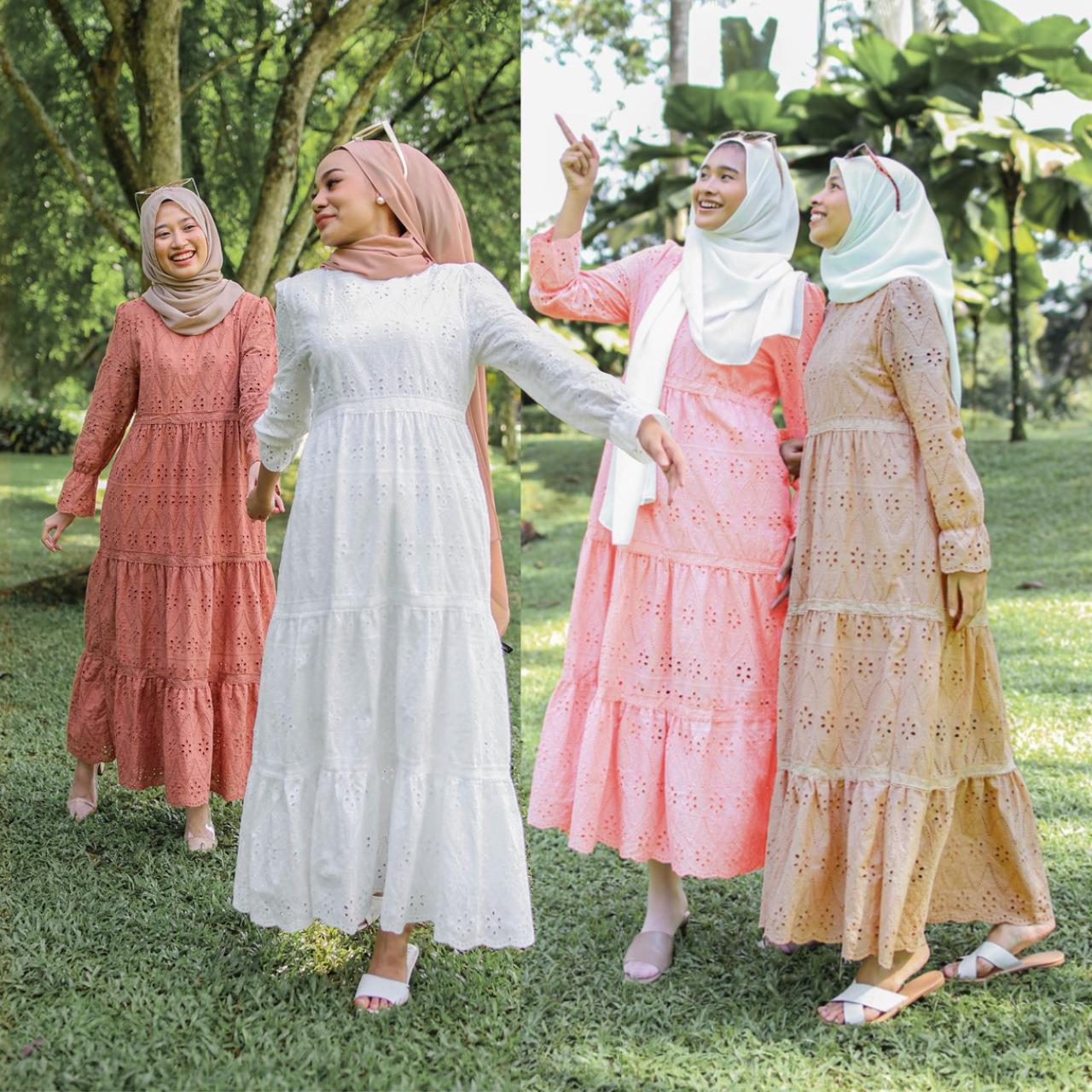 Ethnic Fashion Dress - Vestido de encaje hueco indonesio para