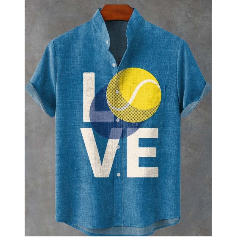 Ethnic Fast Fashion - Camisa de manga corta con cuello