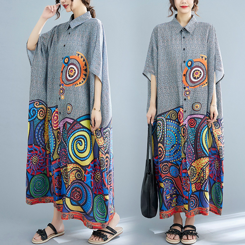 Ethnic Indian Fashion - Vestido de estilo bohemio para mujer,