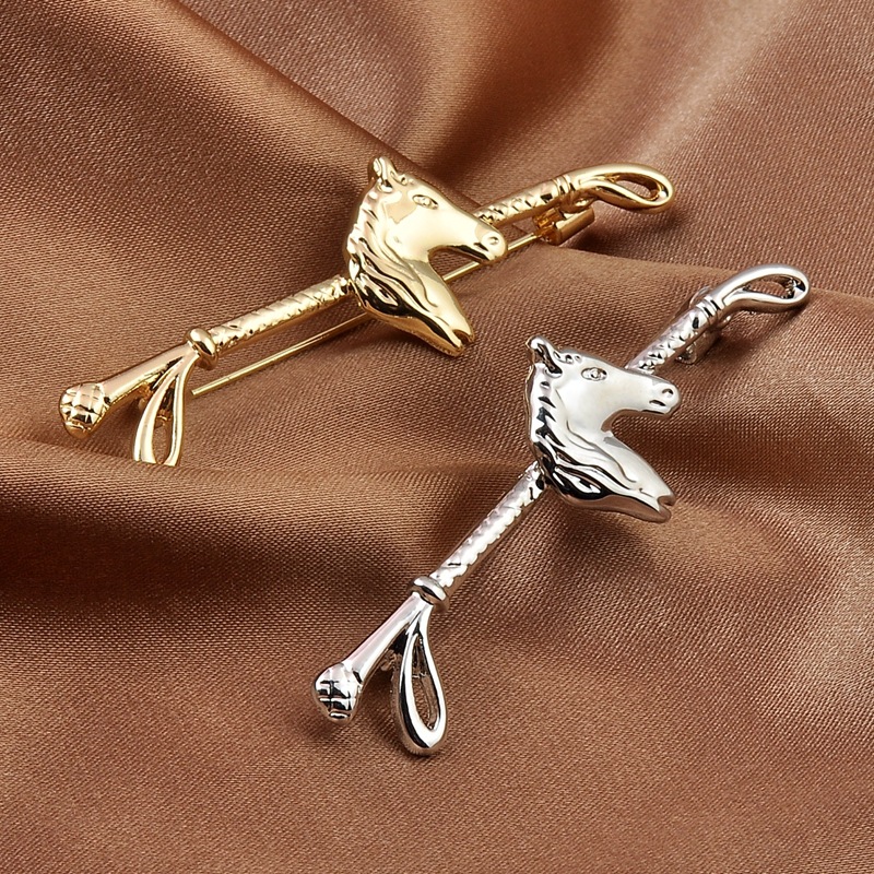 Ethnic Fast Fashion - Broches de metal brillante con diseño