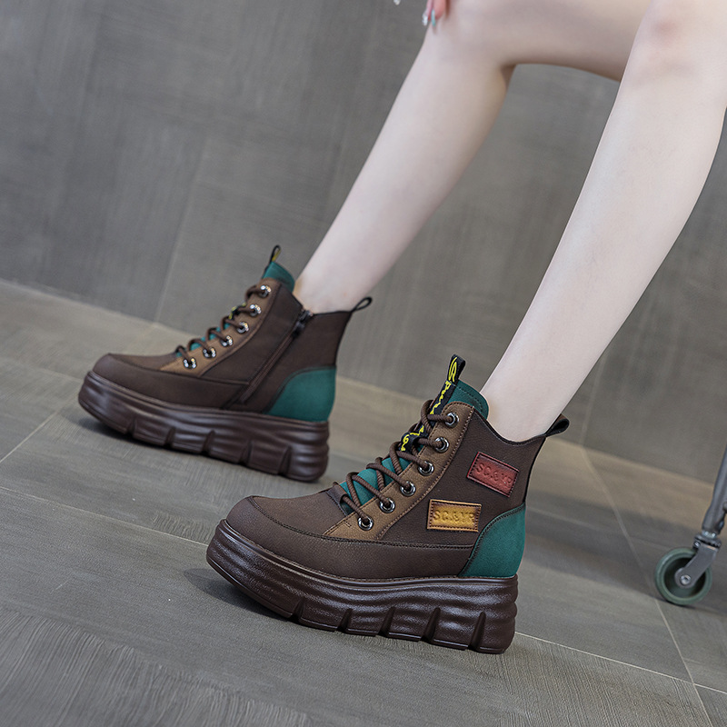 Ethnic Fashion In - Botas de Plataforma para Mujer, Botines