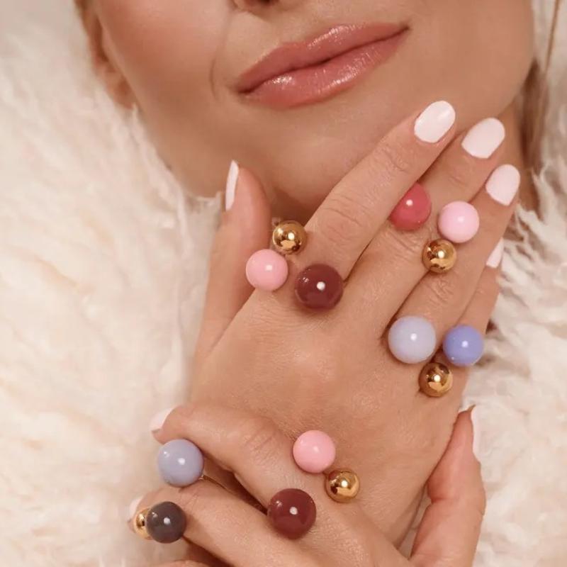 Ethnic Fashion Jewellery - Anillo Ajustable de Esmalte Estilo Boho