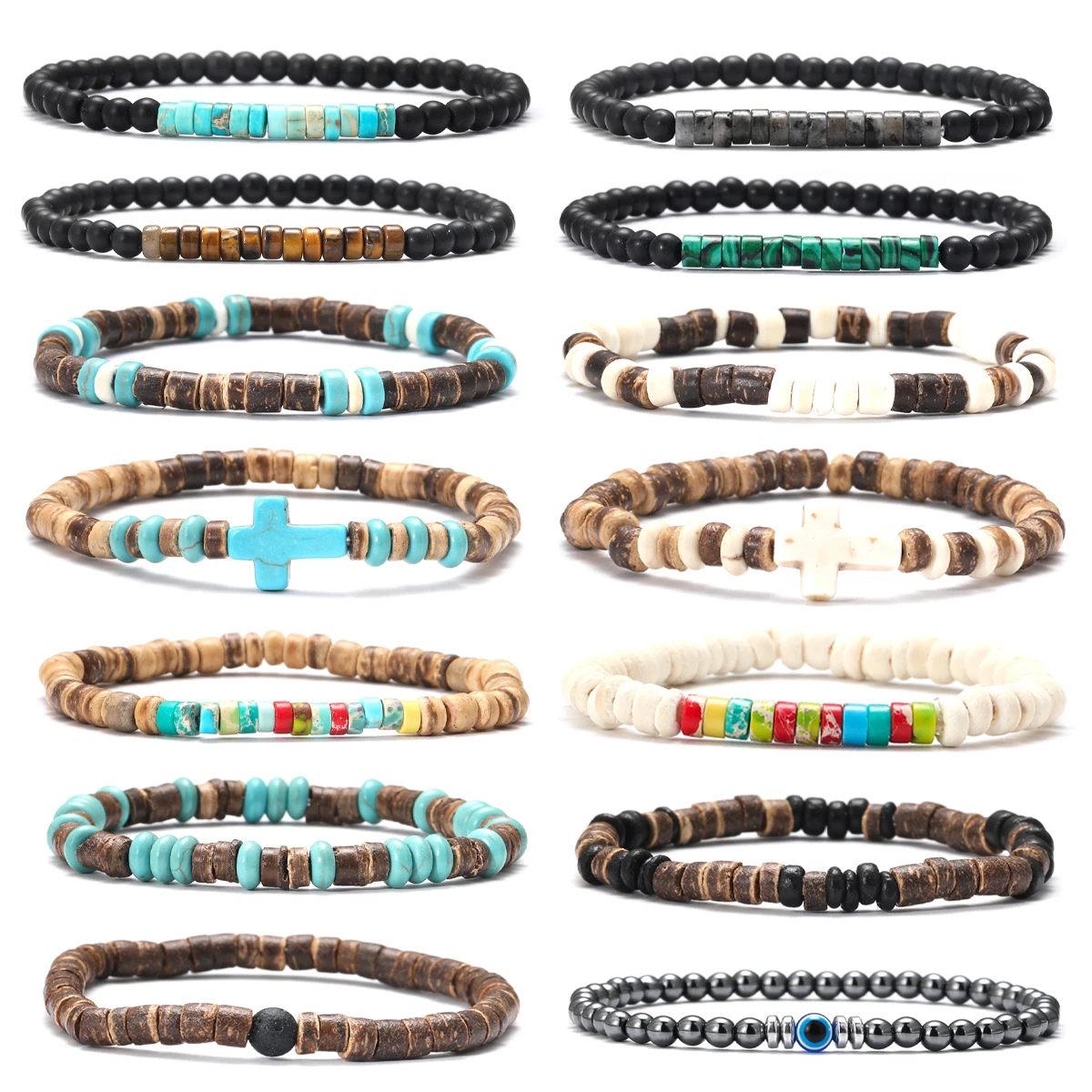 Pulsera de cuentas de madera d - Ethnic Fashion Jewellery reseña y precio