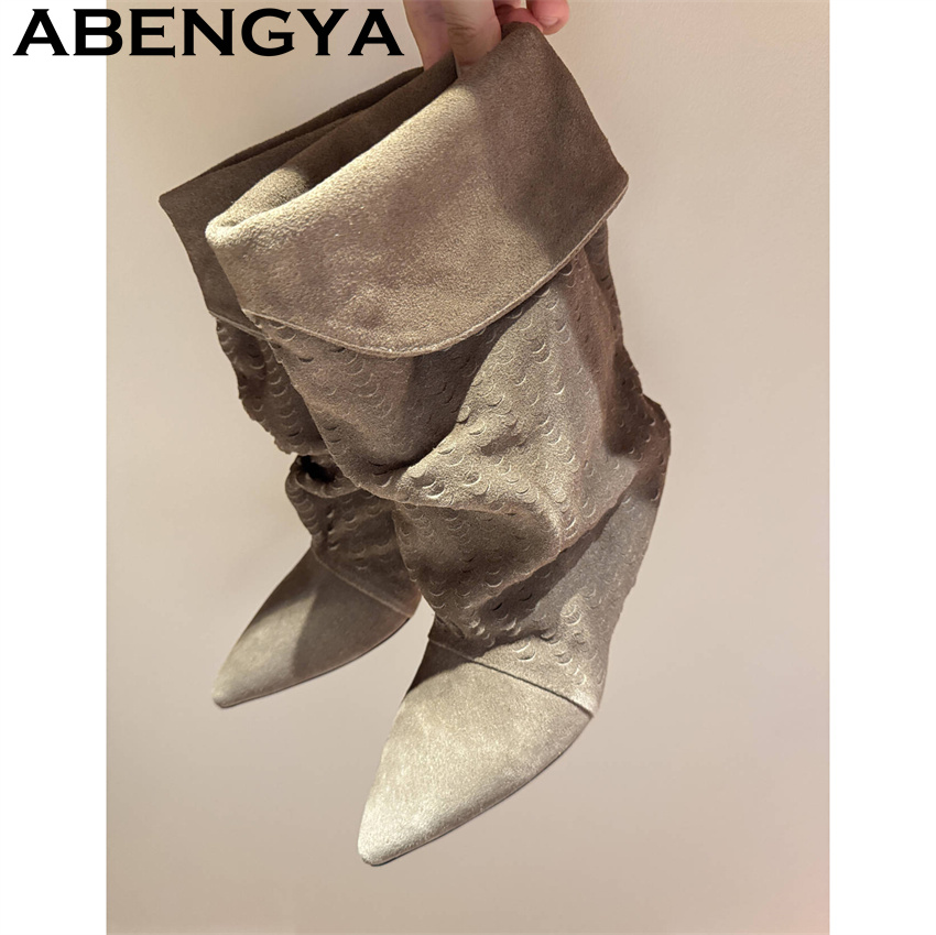 Botas cortas de media pantorri - Ethnic Fashion In reseña y precio