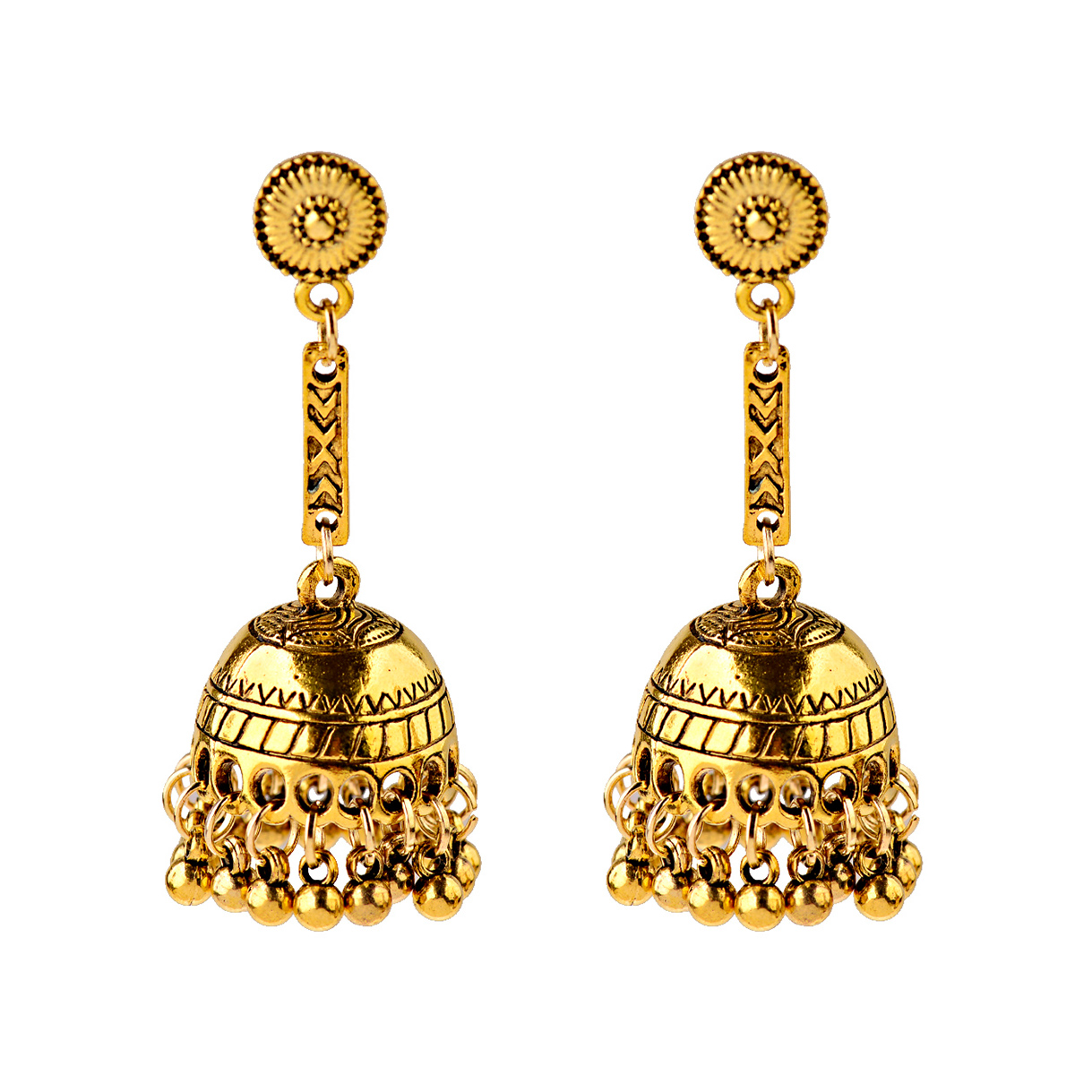 Pendiente étnico geométrico de - Ethnic Indian Fashion reseña y precio