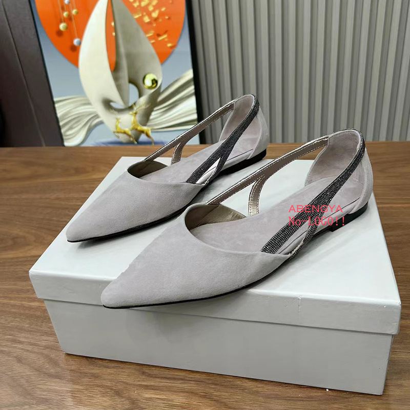 Zapatos planos de gamuza nuevo - Ethnic Fashion Dress reseña y precio