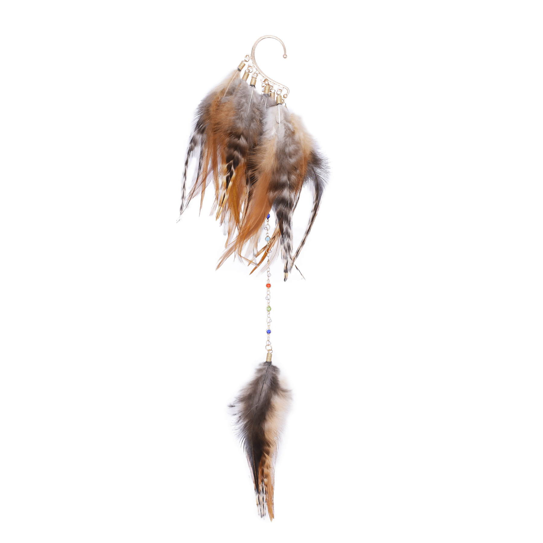 Pendientes colgantes de plumas - Ethnic Indian Fashion reseña y precio