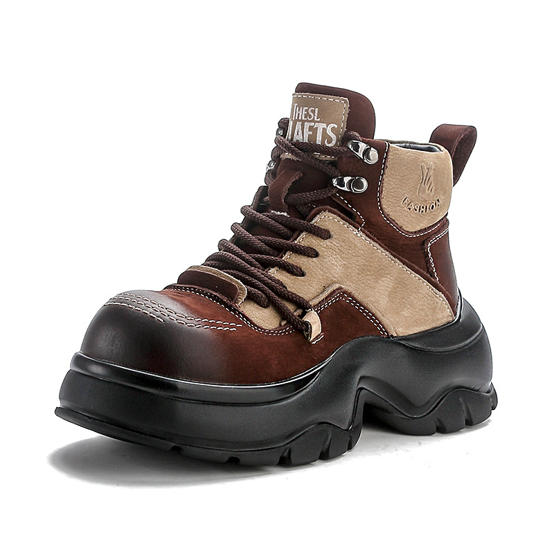 Botas de moda con cuña de cuer - Ethnic Fashion In reseña y precio