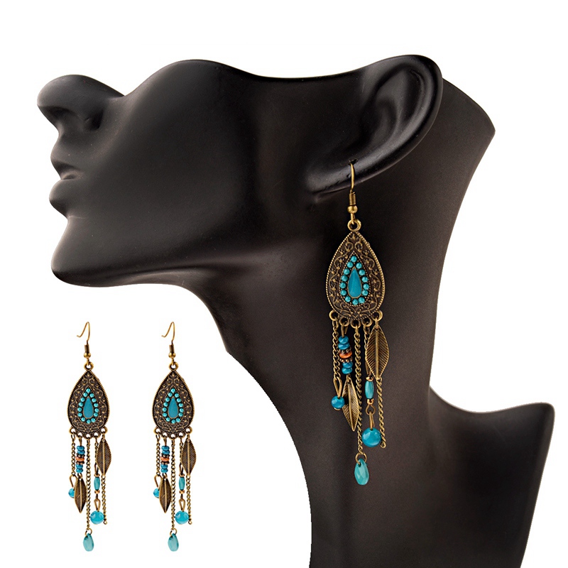 TopHanqi-pendiente de gota de  - Ethnic Indian Fashion reseña y precio